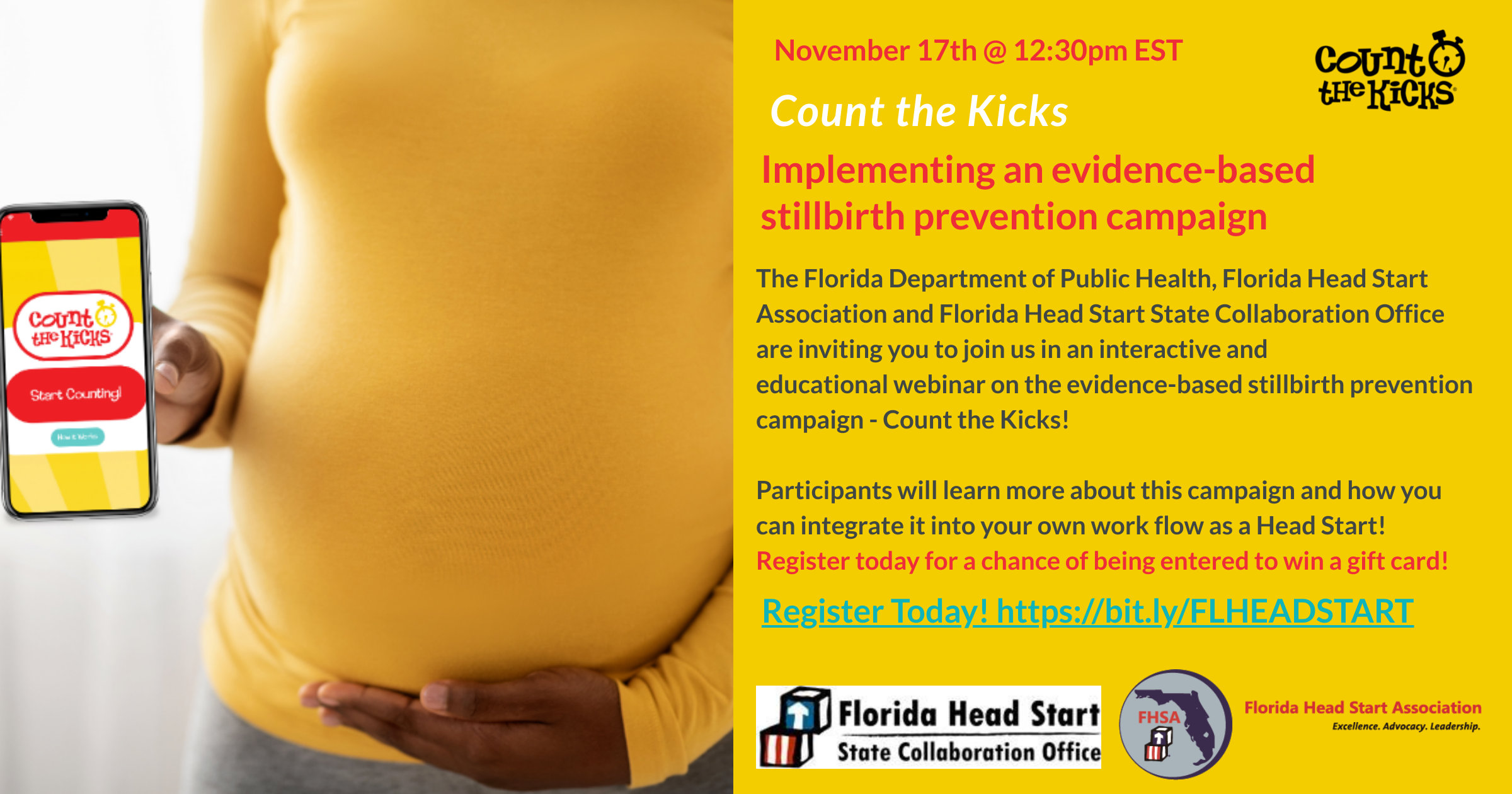 FREE Count the Kicks Webinar for Head Start
